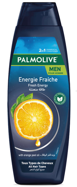 Palmolive Shampoo Fresh Energy for All Hair Types with Orange Peel Oil 380ml