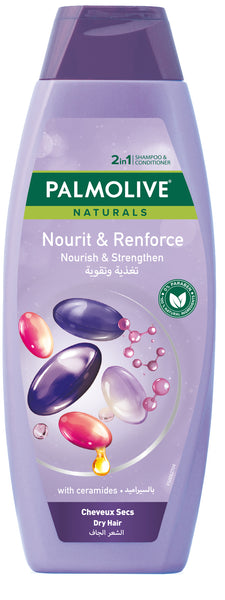Palmolive Shampoo Nourish & Strengthen for Dry Hair with Ceramides 380ml