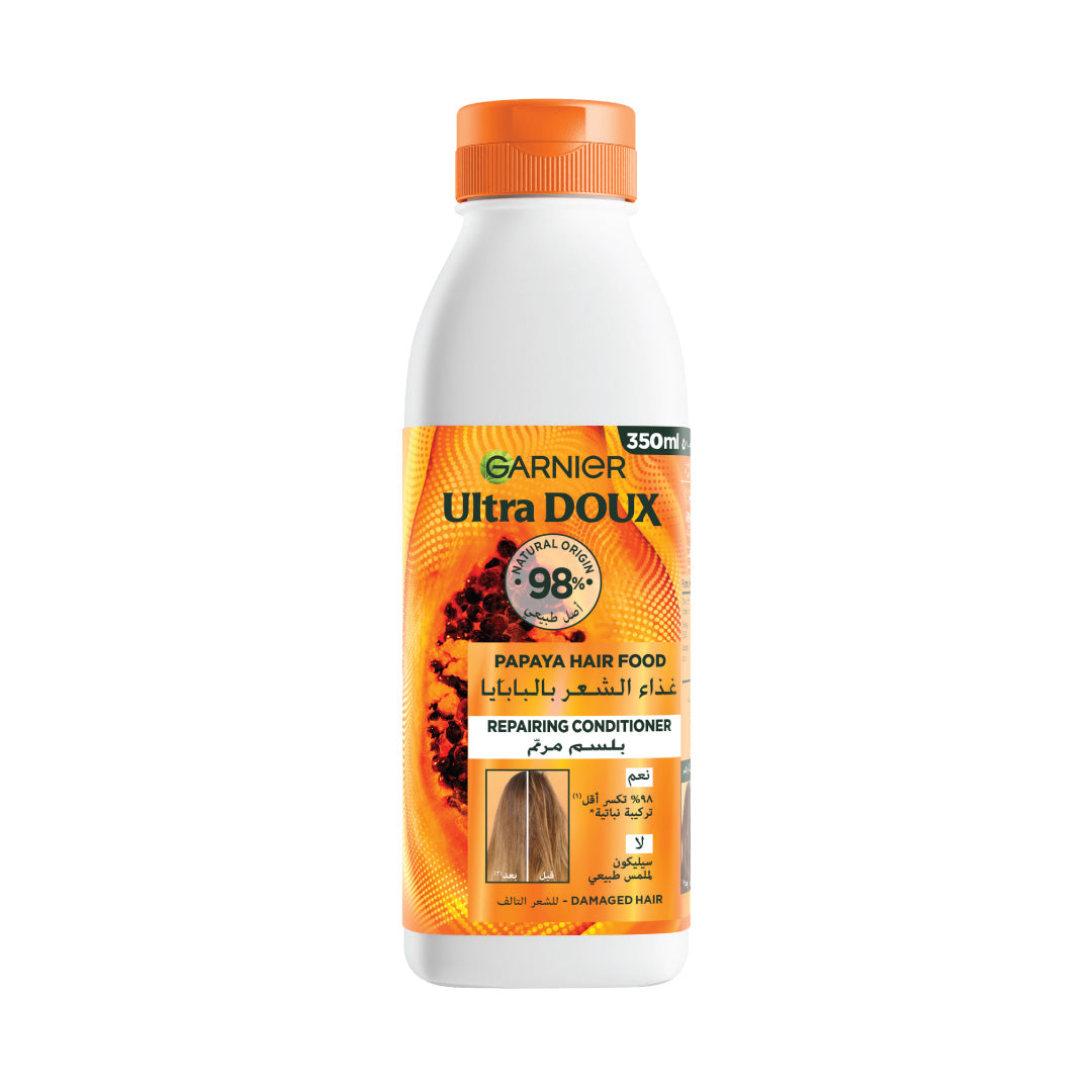 Garnier Ultra Doux Papaya Vegan Hair Food Conditioner, for damaged hair