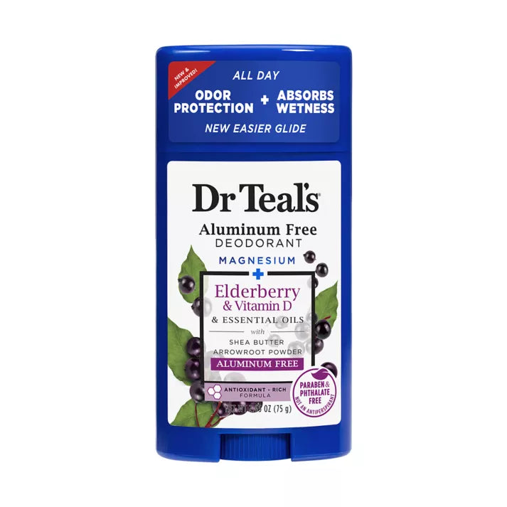 Dr. Teal's Deodorant Elderberry & Vitamin Aluminum-Free