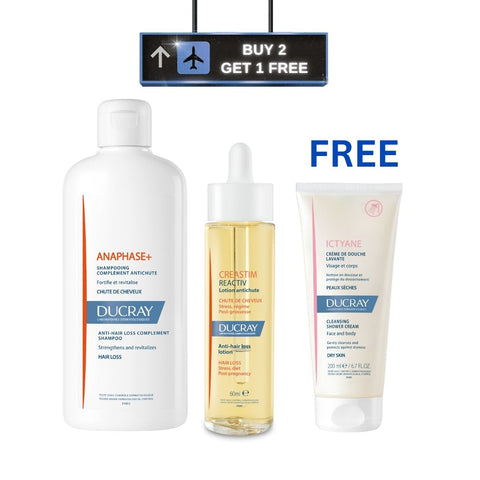 Buy 2 get 1 Anaphase+ Anti-Hair Loss Shampoo + Creastim anti hair loss lotion Get Ictyane Cleansing Shower Cream