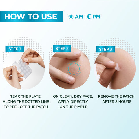 Garnier Skin Active  Fast Clear Invisible Pimple Patch 8 Hours Hydrocolloid 22patches