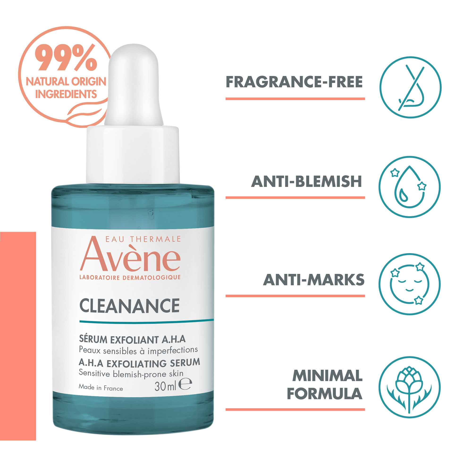 Avene Cleanance Exfoliating AHA Serum