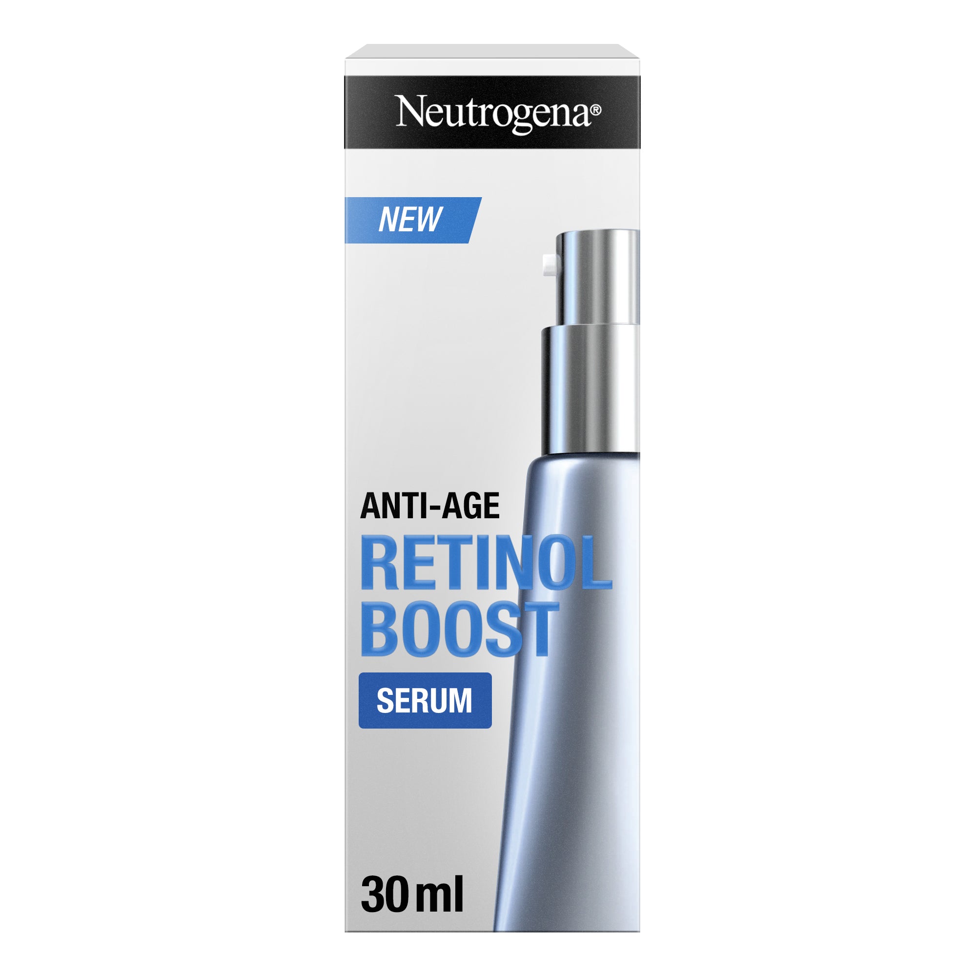 Neutrogena Retinol Boost Serum, Fights visible signs of ageing and reduces the appearance of wrinkles, dryness, and age spots, 30ml
