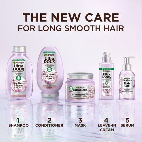 Garnier - Ultra Doux - Rice Water - Hair Silk Smoothing Serum - For Smooth Hair and High Shine - 120ml