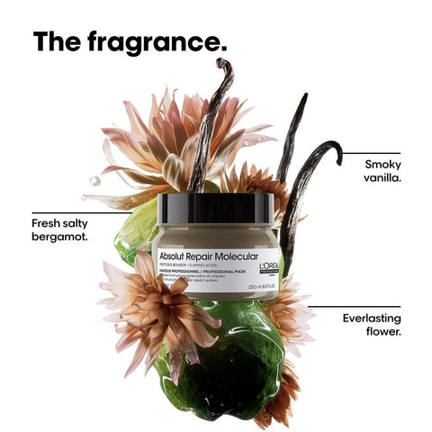 L’Oréal Professionnel | Absolut Repair Molecular | Deep molecular repairing rinse-off mask for damaged hair | SERIE EXPERT | 250ml