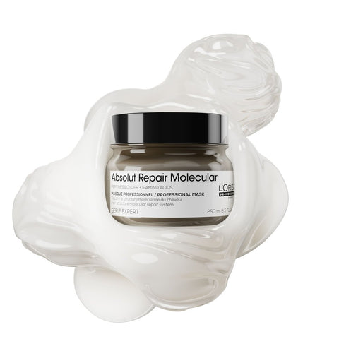 L’Oréal Professionnel | Absolut Repair Molecular | Deep molecular repairing rinse-off mask for damaged hair | SERIE EXPERT | 250ml