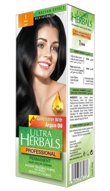 Ultra Herbals Professional Permanent Hair Color Cream