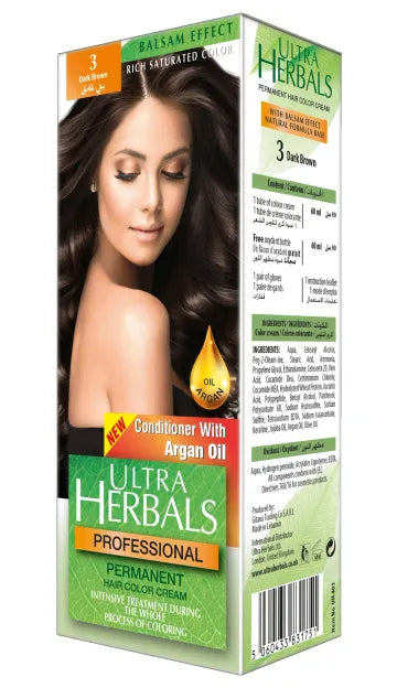 Ultra Herbals Professional Permanent Hair Color Cream