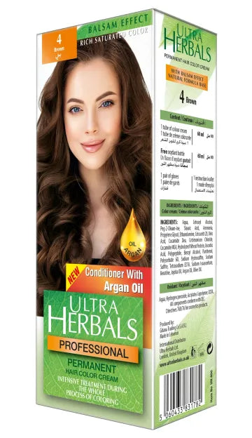Ultra Herbals Professional Permanent Hair Color Cream