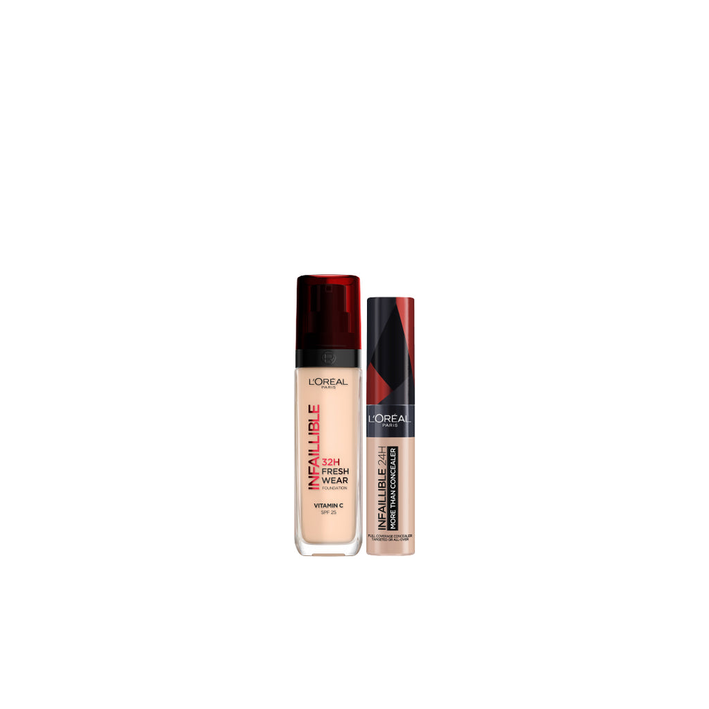 25% OFF L'Oréal Paris - Infallible 24H Fresh Wear Foundation + L'Oréal Paris - Infaillible Full Wear Concealer