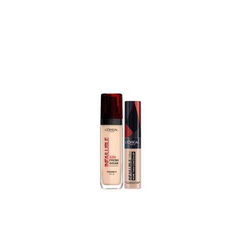 25% OFF L'Oréal Paris - Infallible 24H Fresh Wear Foundation + L'Oréal Paris - Infaillible Full Wear Concealer