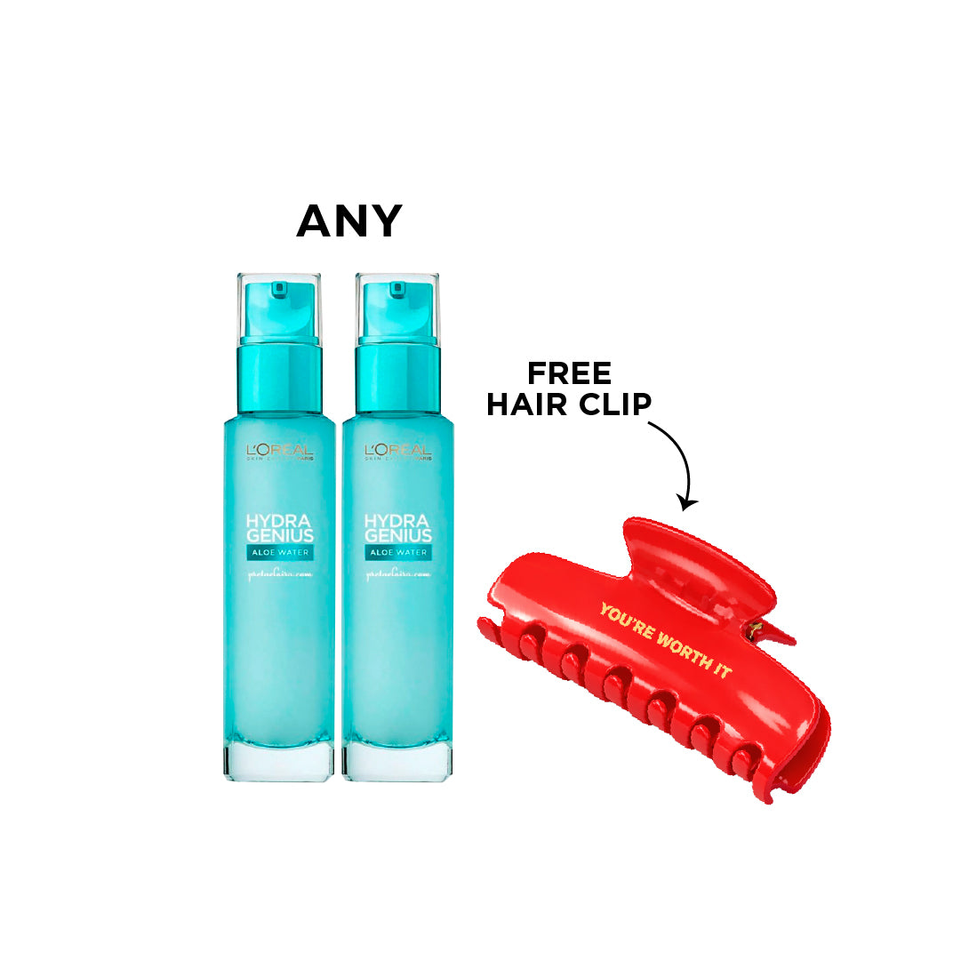 20 % OFF 2x Hydra Genius Dry and Sensitive + Hair Clip For Free