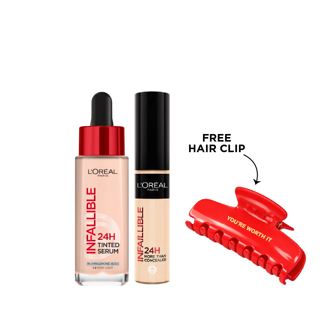 20 % OFF Tinted serum +  Infaillible Concealer + Hair Clip for Free