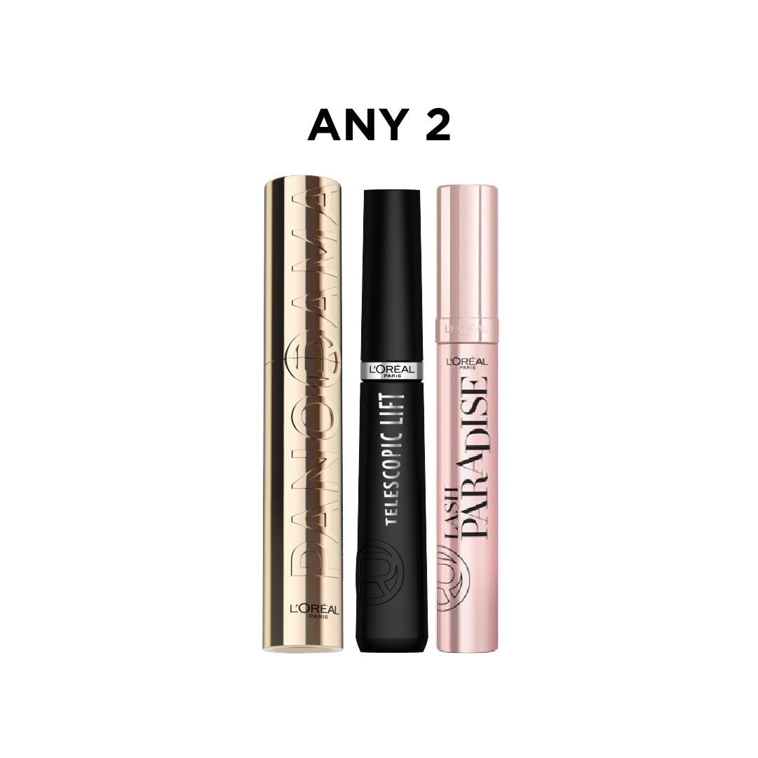 20% Off on any 2 L’Oréal Paris mascaras