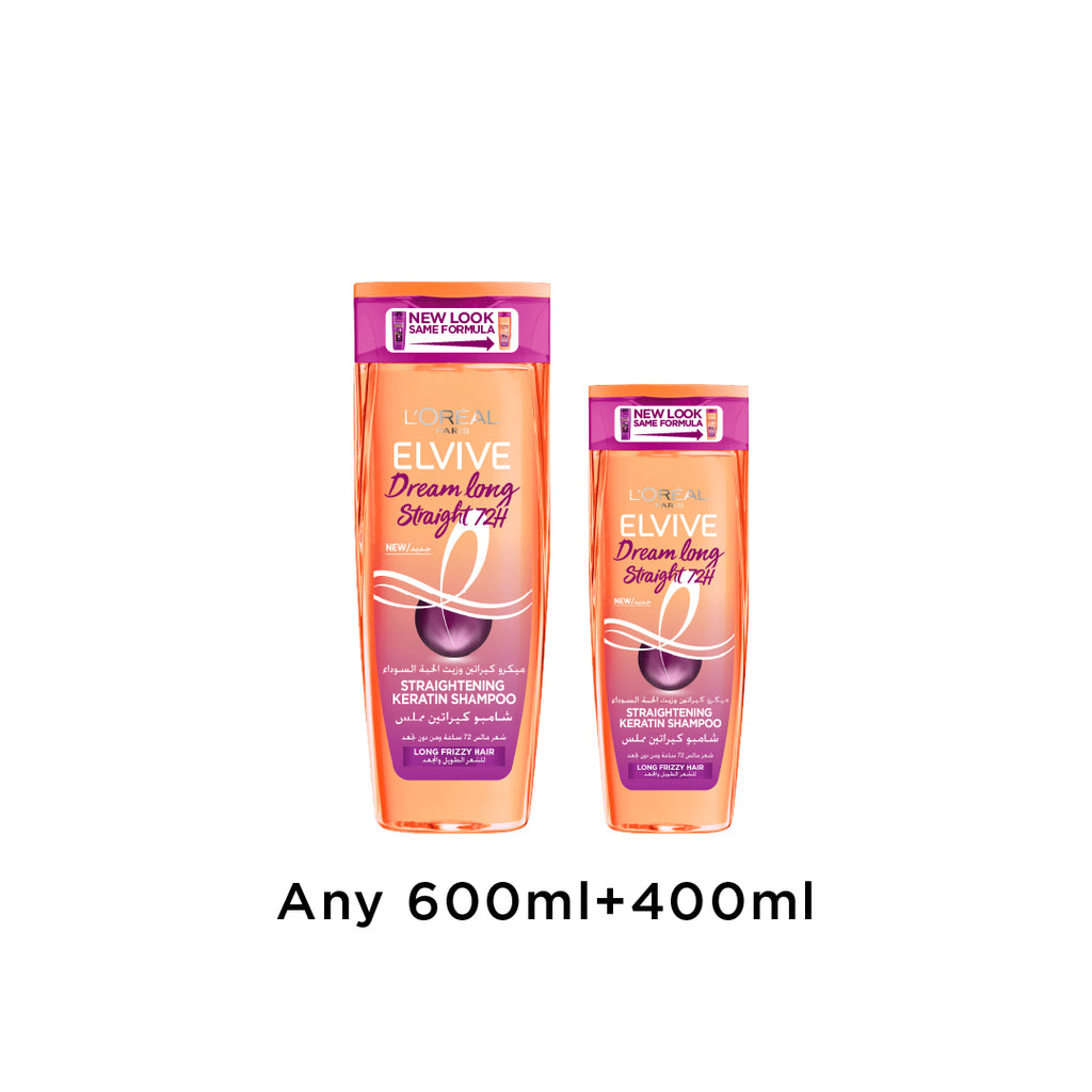 15% OFF any Elvive Shampoo 400ml + 600ml
