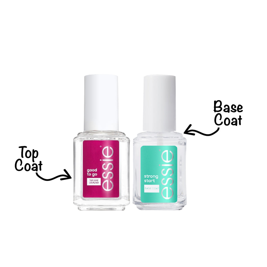 25% Essie Base Coat + Top Coat