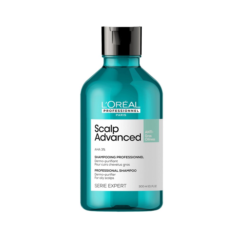 L’Oréal Professionnel | Scalp Advanced Anti-Oiliness Dermo-purifier shampoo | for oily scalps | SERIE EXPERT | 300 ml