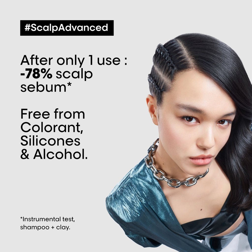 L’Oréal Professionnel | Scalp Advanced Anti-Oiliness Dermo-purifier shampoo | for oily scalps | SERIE EXPERT | 300 ml