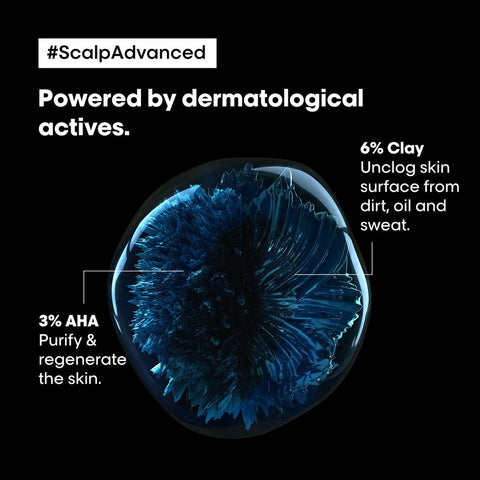 L’Oréal Professionnel | Scalp Advanced Anti-Oiliness Dermo-purifier shampoo | for oily scalps | SERIE EXPERT | 300 ml