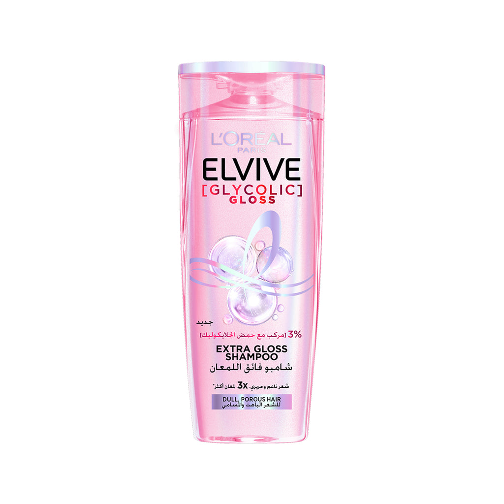 L’Oréal Paris, Elvive, Glycolic Gloss Shampoo, Our First at-home glossing treatment, 3% [Gloss Complex] with Glycolic Acid