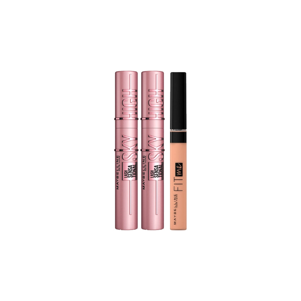 20% OFF 2x Lash Sensational Sky High Mascara + Concealer Fit Me