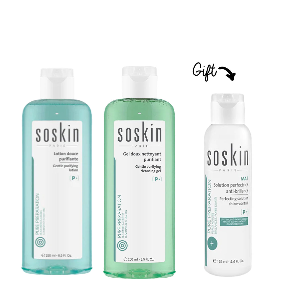 Buy  Gentle Purifying Cleansing Gel + Lotion GET Solution Perfectrice Anti-Brillance