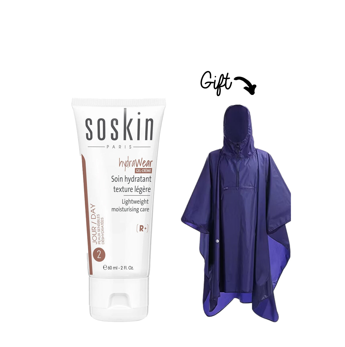 Buy Soskin Hydrawear Lightweight moisturizing Care GET poncho