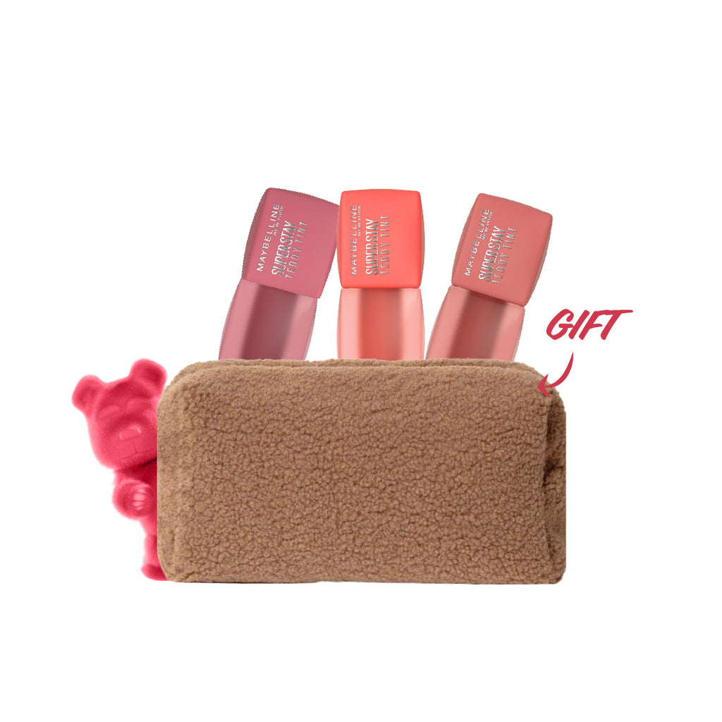3x Teddy tint lip tint Get Pouch