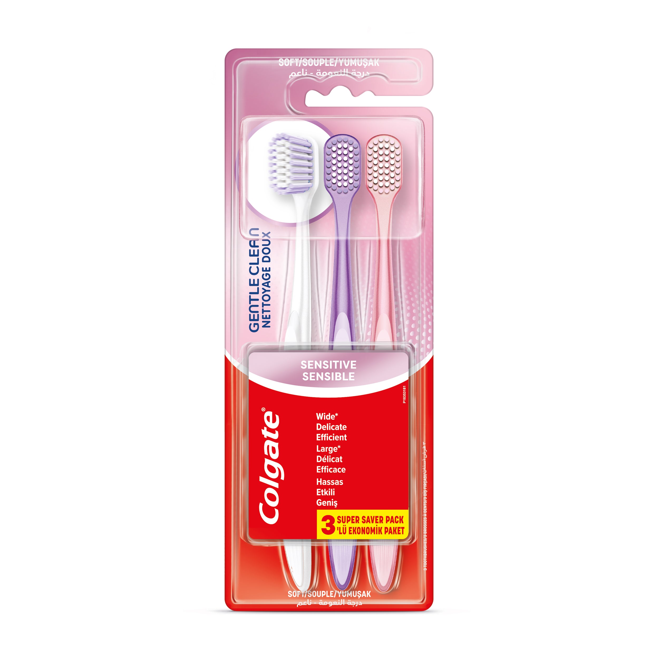 Colgate Gentle Care Toothbrush 2+1
