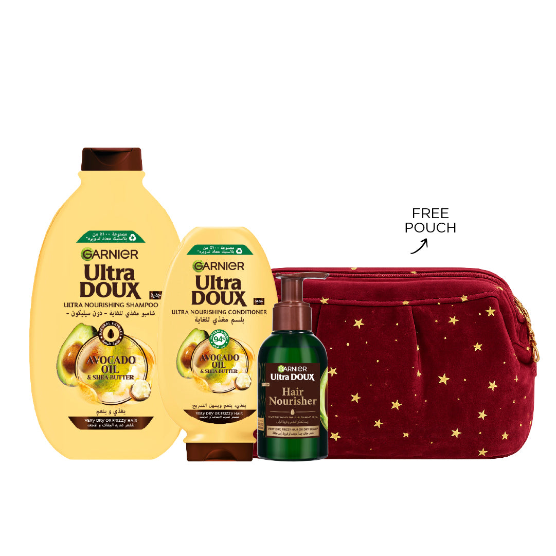 20 % OFF Garnier Avocado Full Routine + Free Pouch