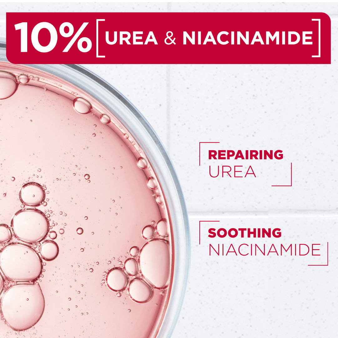 Mixa Urea Cica Repair Moisturizing Cream Jar - For Keratosis Pilaris, Dry, Flaky, Strawberry, Rough, & Fragile Skin & Tiny Reddish Bumps - With 10% Urea and Niacinamide - For Face, Hands & Body - 400 ml