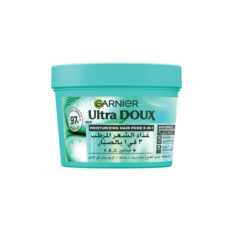 Ultra Doux Hair Food Aloe Vera & Coconut Hair Food 3in1 Mask for dehydrated hair, Boosted with Vitamins C, E & F