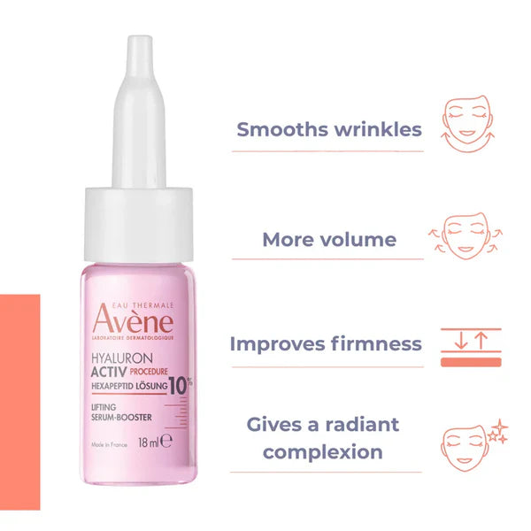 Avène Hyaluron Activ Firming Serum l 10% Hexapeptide Solution 18ml l Anti-Aging Lifting Serum for Wrinkles & Firmness