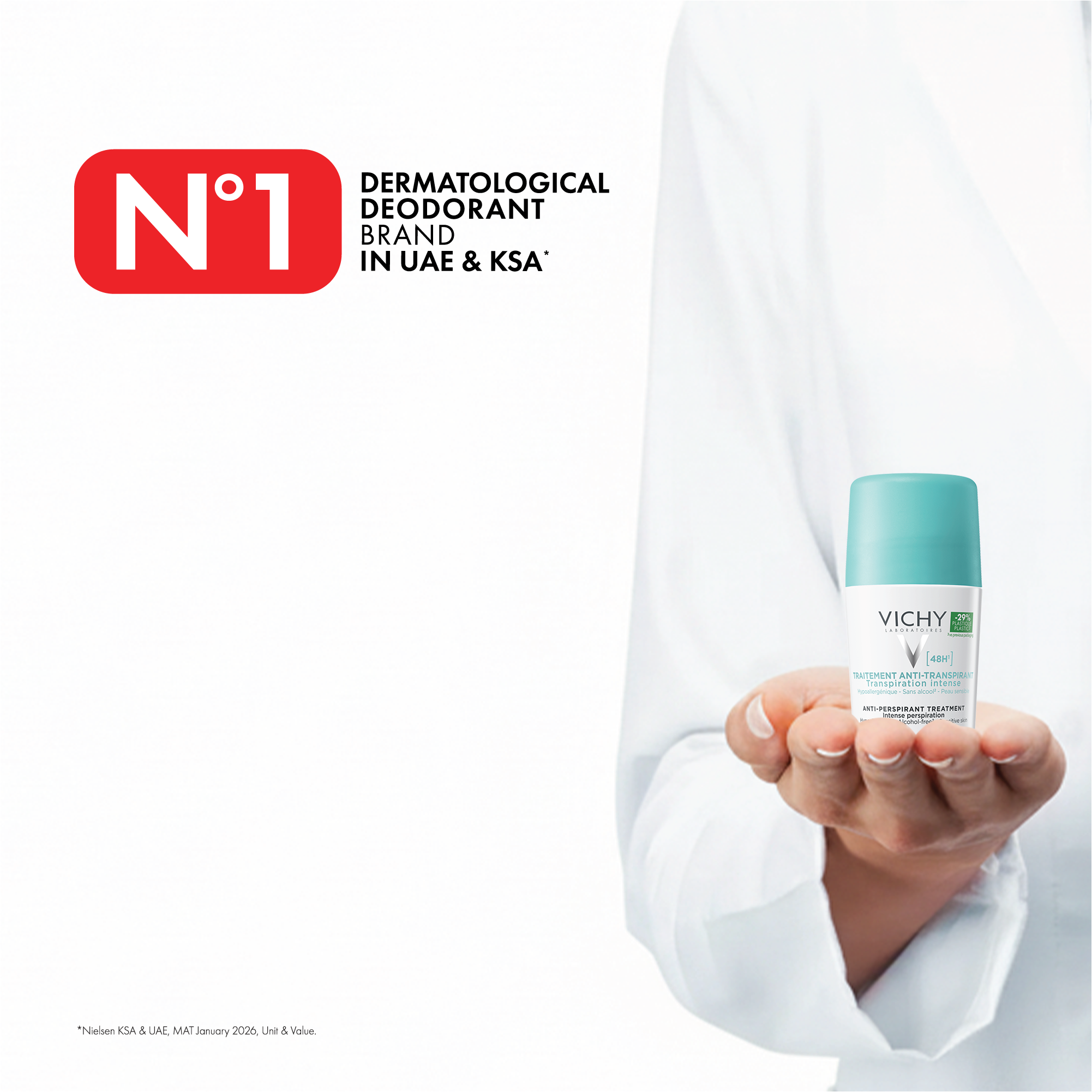 Vichy 48 Hours Anti Perspirant Deodorant Intensive Treatment 50ml