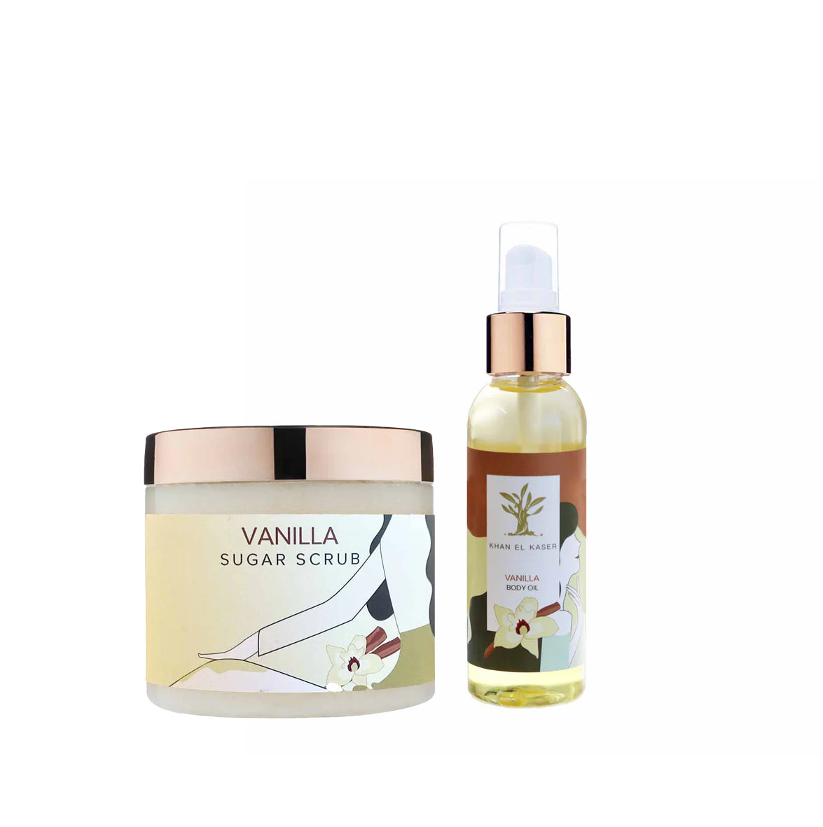 Vanilla Body scrub + body oil