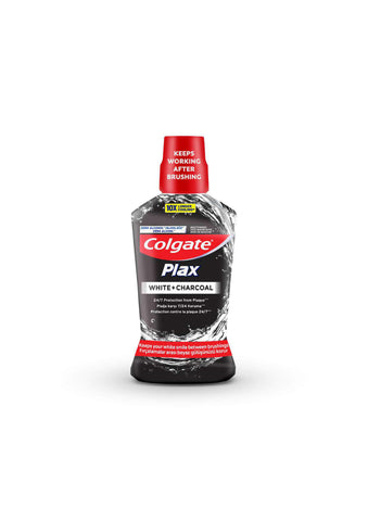 Colgate Mouthwash Plax White and Charcoal 500ml