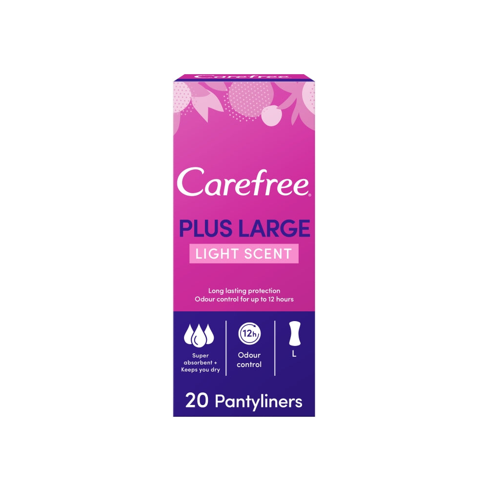 Carefree pantyliners, cotton, unscented, regular size, 76 pads