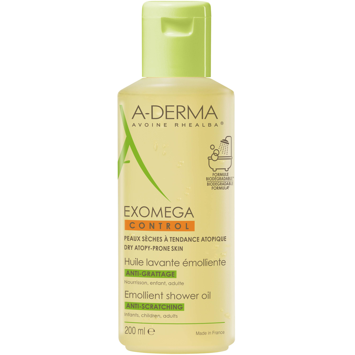 A-Derma Exomega Control Emollient Shower Oil - Sohaticare