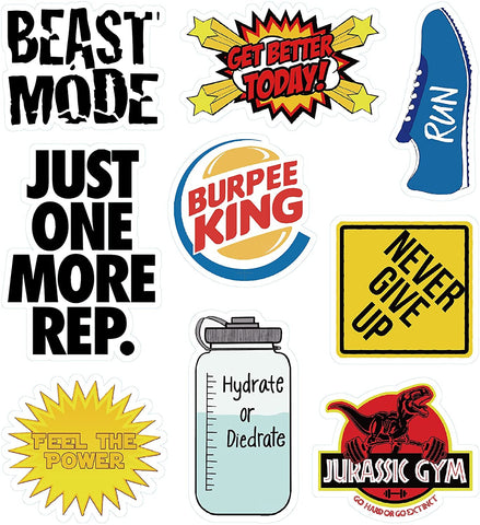 Fitness Stickers x12 pages