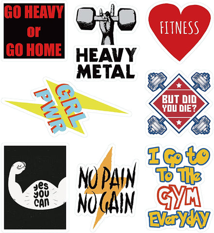 Fitness Stickers x12 pages