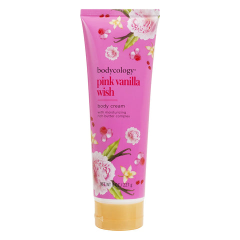 Bodycology Moisturizing Body Cream, Pink Vanilla Wish, 8 oz