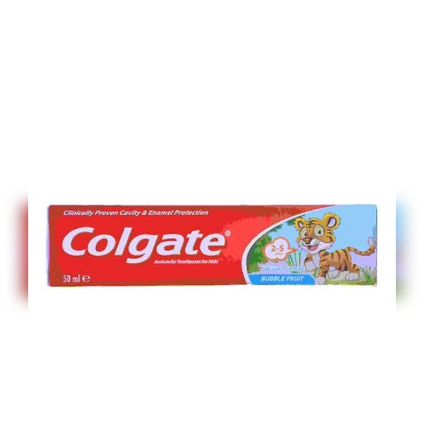 Colgate Kids  Bubble Fruit Gel 2 - 5 years old Toothpaste 50ml