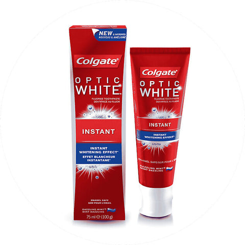 Colgate Optic White Instant Whitening Toothpaste,75ml