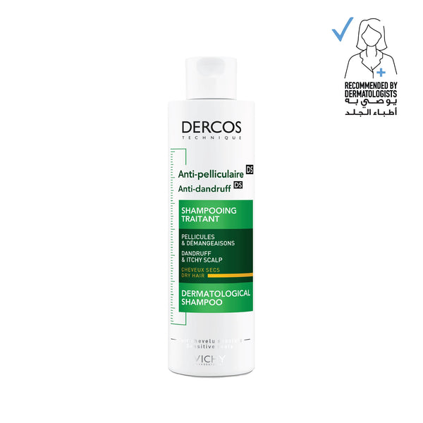 Vichy Dercos Anti Dandruff Shampoo for Dry hair for Men & Women 200ml