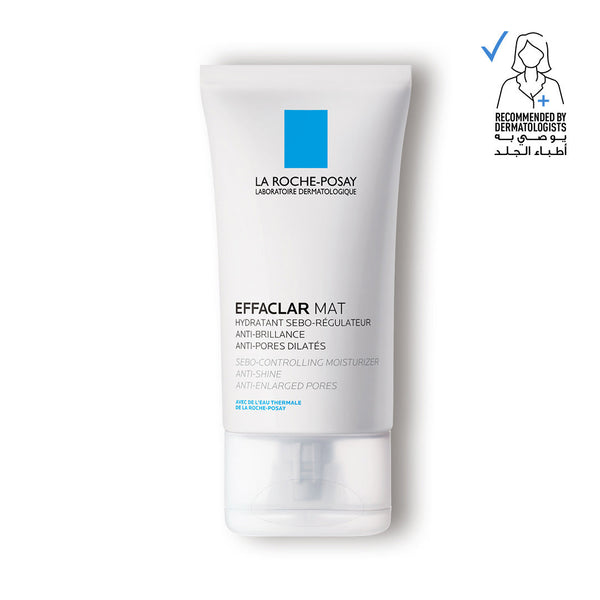 La Roche-Posay Effaclar MAT Mattifying Face Moisturizer; Face Moisturizing Cream Combating Shine & Reducing Pore Size for Acne-Prone Dry and Oily Skin 40ML