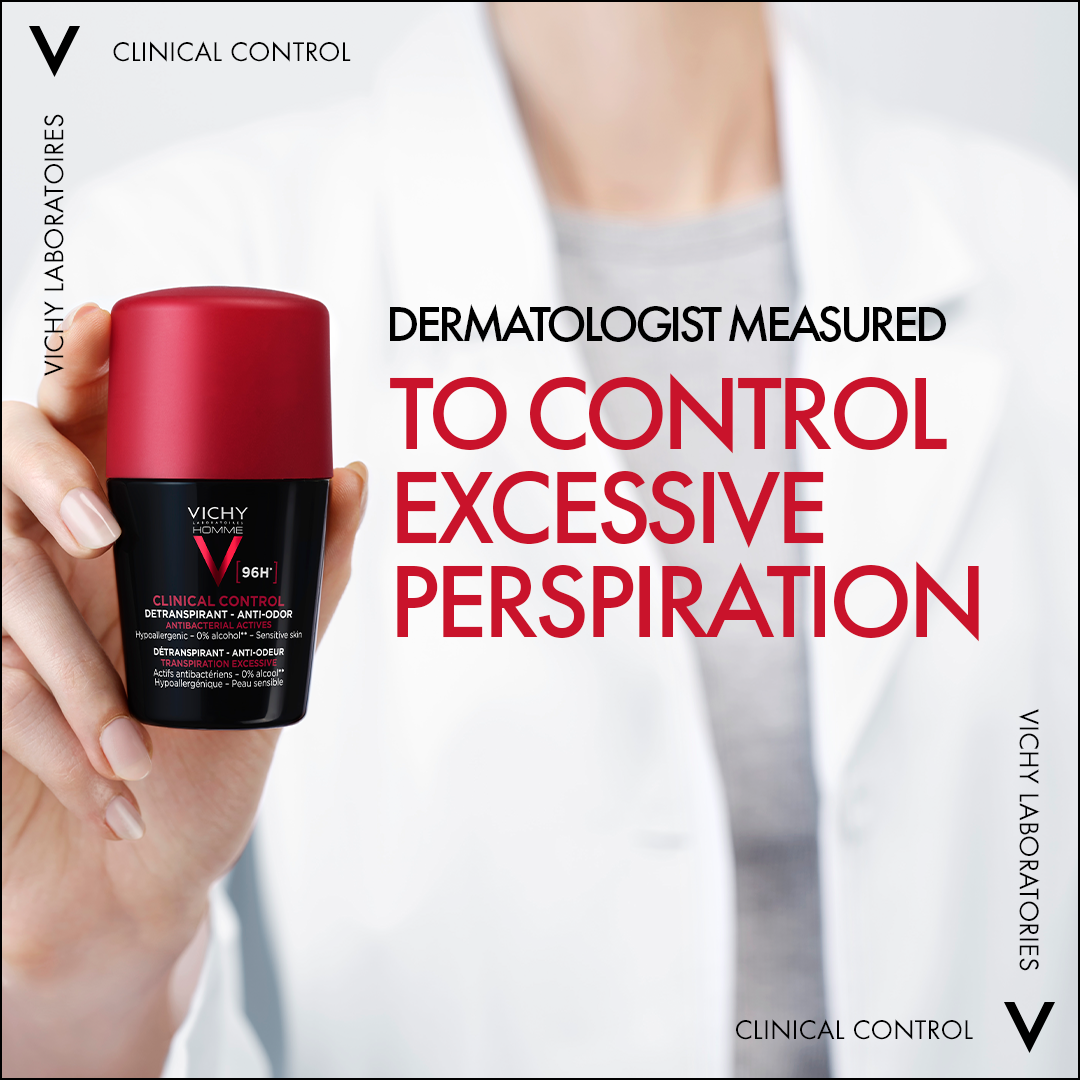 Vichy 96 Hour Clinical Control Deodorant For Men 50ml