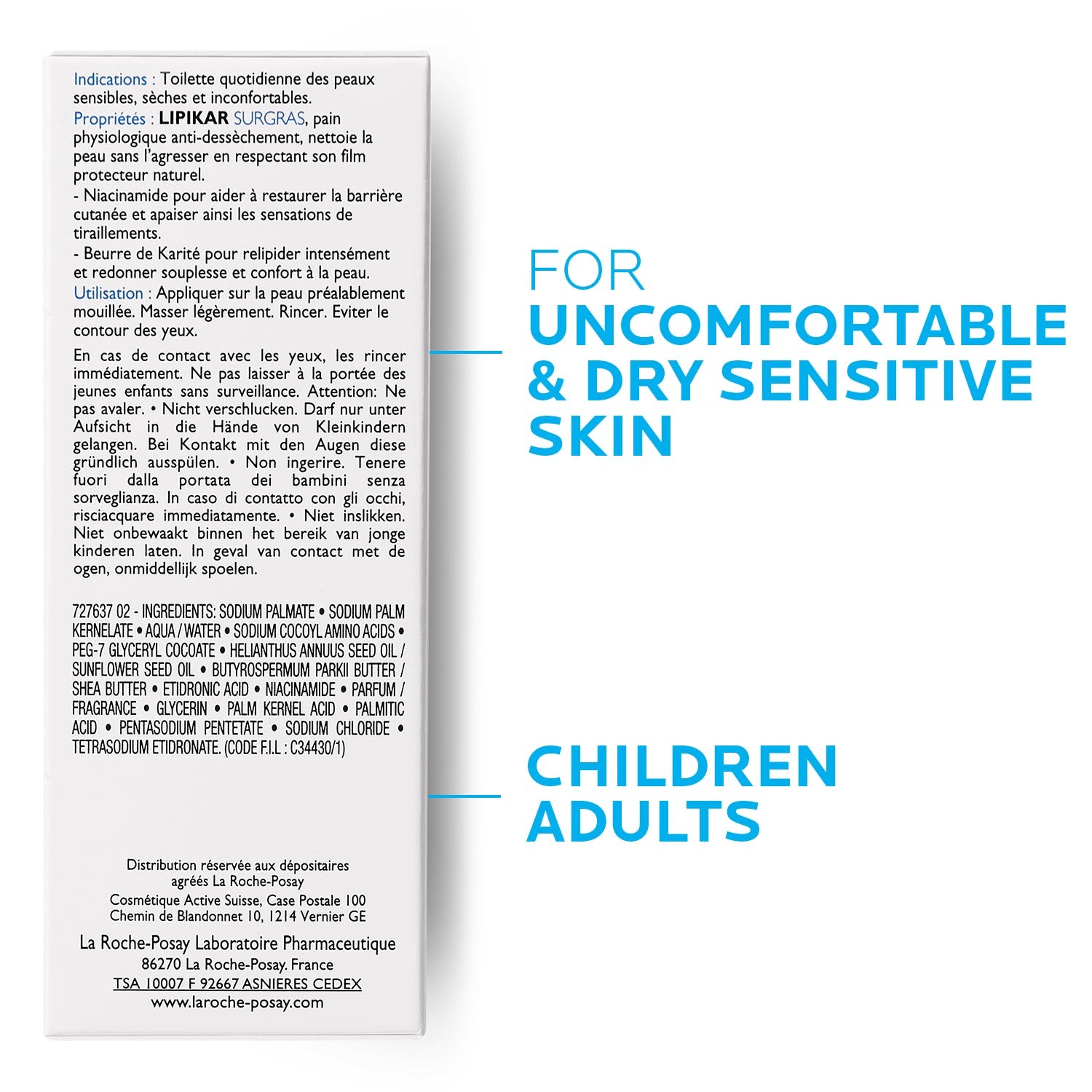 Lipikar Surgras Bar 150G