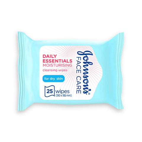 Johnson and Johnson Facial Wipes Micellar Moisturizing-Dry Blue 25's