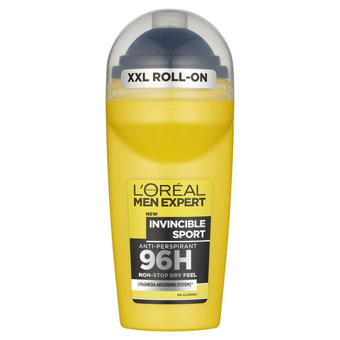 Men Expert- Invincible Sport Absorbing Anti Perspirant 96H Deodorant Roll-On